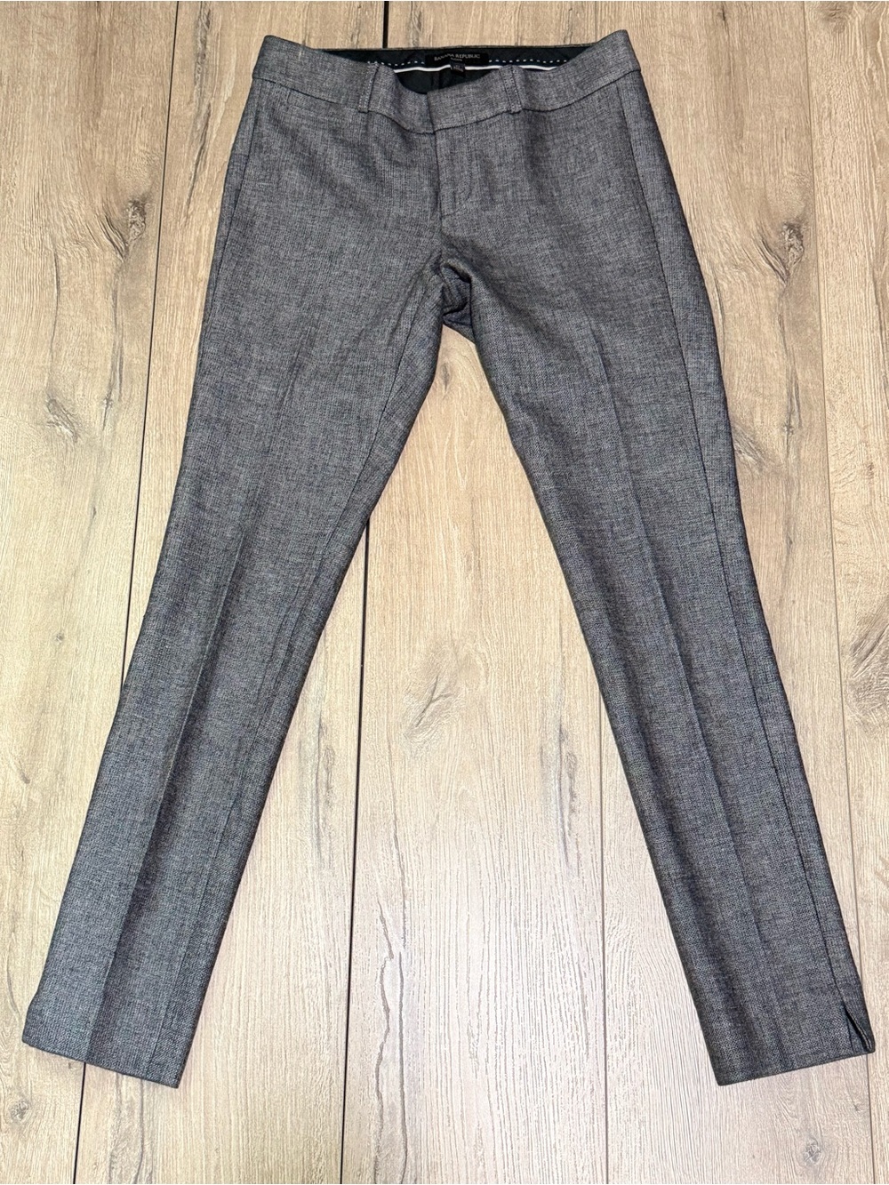 Banana Republic Sloan Gray Slim Ankle Pants Tailored Trousers Size 0 - Picture 2 of 16